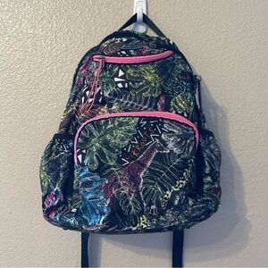 Sakroots The SAK Artist Circle Backpack Multiple Pockets Zippered Storage
